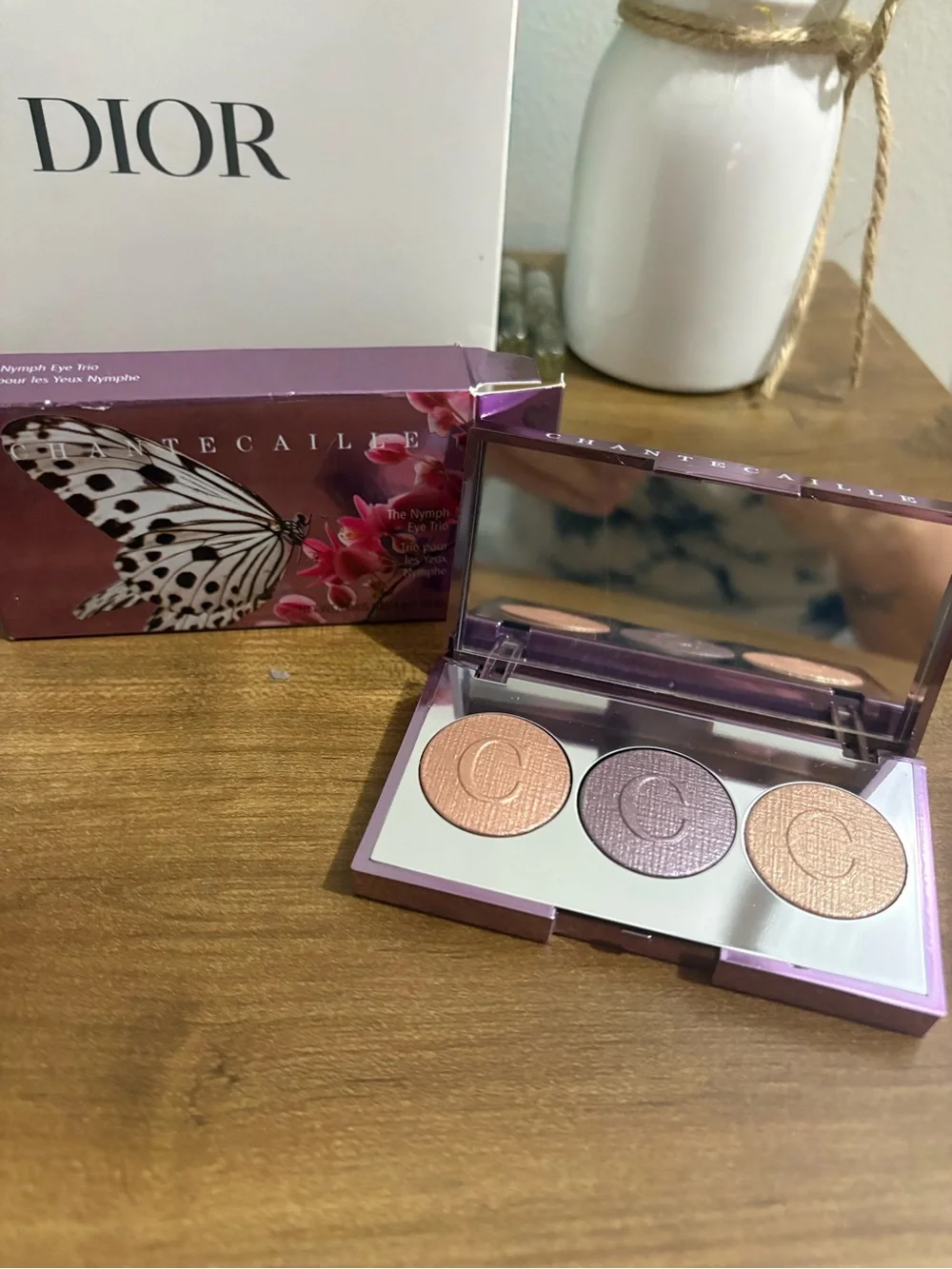 Chantecaille The Nymph Eye Trio Butterfly Eyeshadow Palette Limited MSRP $80